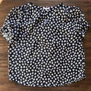 Maison D Amelie Paris Flower Printed Blouse Size Women's XL